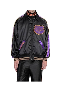 Needles Logo Embroidered Zipped Stadium Jacket