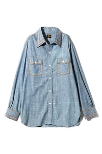Needles Long-Sleeved Buttoned Denim Shirt