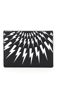 Neil Barrett Thunderbolt Print Card Holder