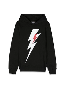 Neil Barrett Kids Lightning Print Hoodie