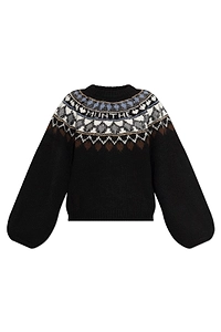 Munthe Vaffie Fair Isle Knitted Sweater
