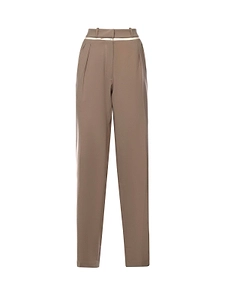 Nensi Dojaka Sheer-Insert Tailored Pants