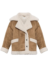 Valter Shearling Trim Coat