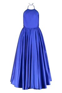 New Arrivals Open-Back Silk Gown