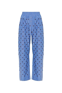Munthe Viologen Embroidered Wide-Leg Pants
