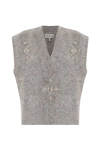 Munthe Vurulia Embellished Knitted Top