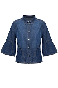 Munthe Vunna Flared-Sleeve Denim Shirt