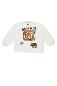 Myar Kids Animals Printed Crewneck Sweatshirt