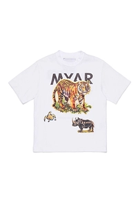 Myar Kids Animals Printed Crewneck T-Shirt