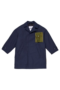 Checked Trench Coat