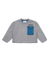 Myar Kids Logo Printed Crewneck Sweatshirt