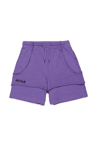 Myar Kids Layered Drawstring Shorts