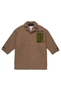 Logo Printed Trench Coat