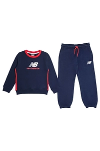New Balance Kids Contrast Crew & Jog Set