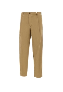 Pleated Straight-Leg Pants