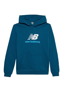 New Balance Kids Logo-Printed Long-Sleeved Hoodie