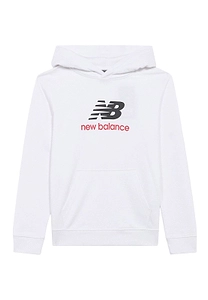 New Balance Kids Logo-Printed Long-Sleeved Hoodie