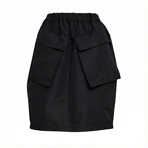 Bubble-Hem Gathered Skirt