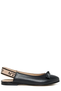 N°21 Kids Bow-Detailed Ballet Flats