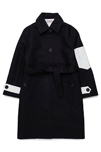 N°21 Kids Button-Up Belted Jacket