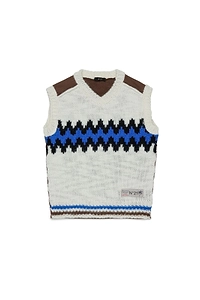 N°21 Kids Chevron Knit Sleeveless Top