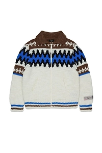 Zigzag Knit Knitted Sweater