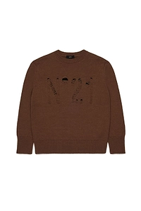 N°21 Kids Distressed Logo Knitted Sweater