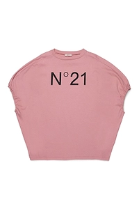N°21 Kids Gathered Crewneck T-Shirt