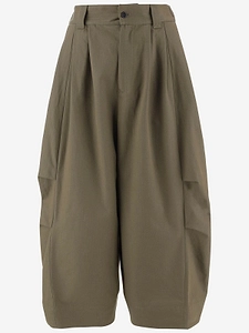 Pleated Wide-Leg Pants