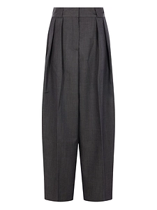 Pleated Wide-Leg Pants