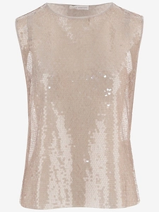 Niccolò Pasqualetti Sequined Sleeveless Top