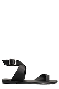 Nicolas Lainas Buckle Detailed Flat Sandals