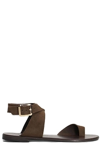 Nicolas Lainas Buckle Detailed Flat Sandals