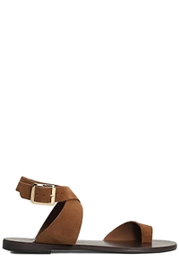 Nicolas Lainas Buckle Detailed Flat Sandals