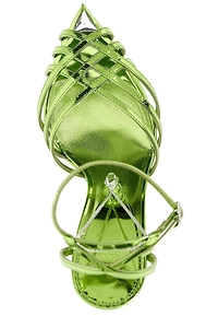 Heidi Crystal Platform Heeled Sandals