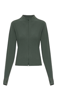 Zip-Up Fitted Performance Top