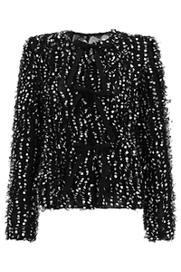 Nina Ricci Polka Dot Tie-Front Jacket