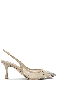Ninalilou Embellished Slingback Heeled Pumps