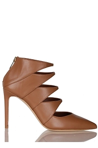 Ninalilou Cutout Pointed Heeled Pumps