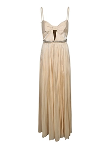 Nissa Cutout Pleated Maxi Dress