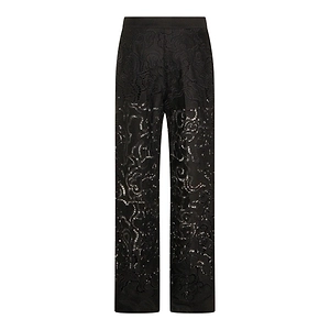 Nissa Embroidered Lace Wide-Leg Pants