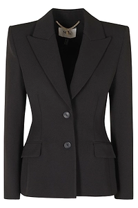 Nissa Fitted Two-Button Blazer