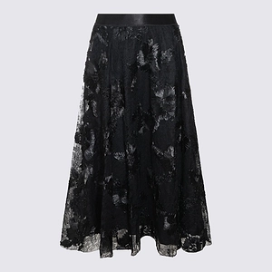 Nissa Floral Lace A-Line Skirt