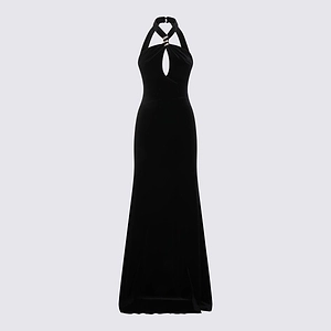 Nissa Halterneck Cutout Maxi Dress
