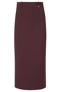 Nissa High-Waist Split Midi Skirt