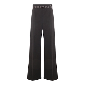 Nissa Lace-Insert High-Waist Trousers