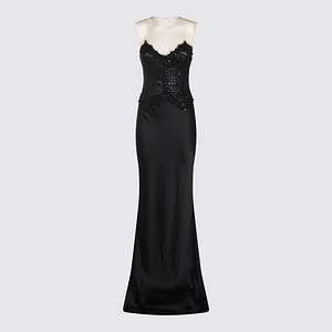 Nissa Lace Panel Maxi Dress