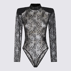 Nissa Long Sleeve Lace Bodysuit