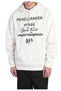 Oamc Peacemaker Graphic Printed Drawstring Hoodie