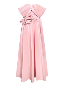 Lace-Up Rose Detail Dress
